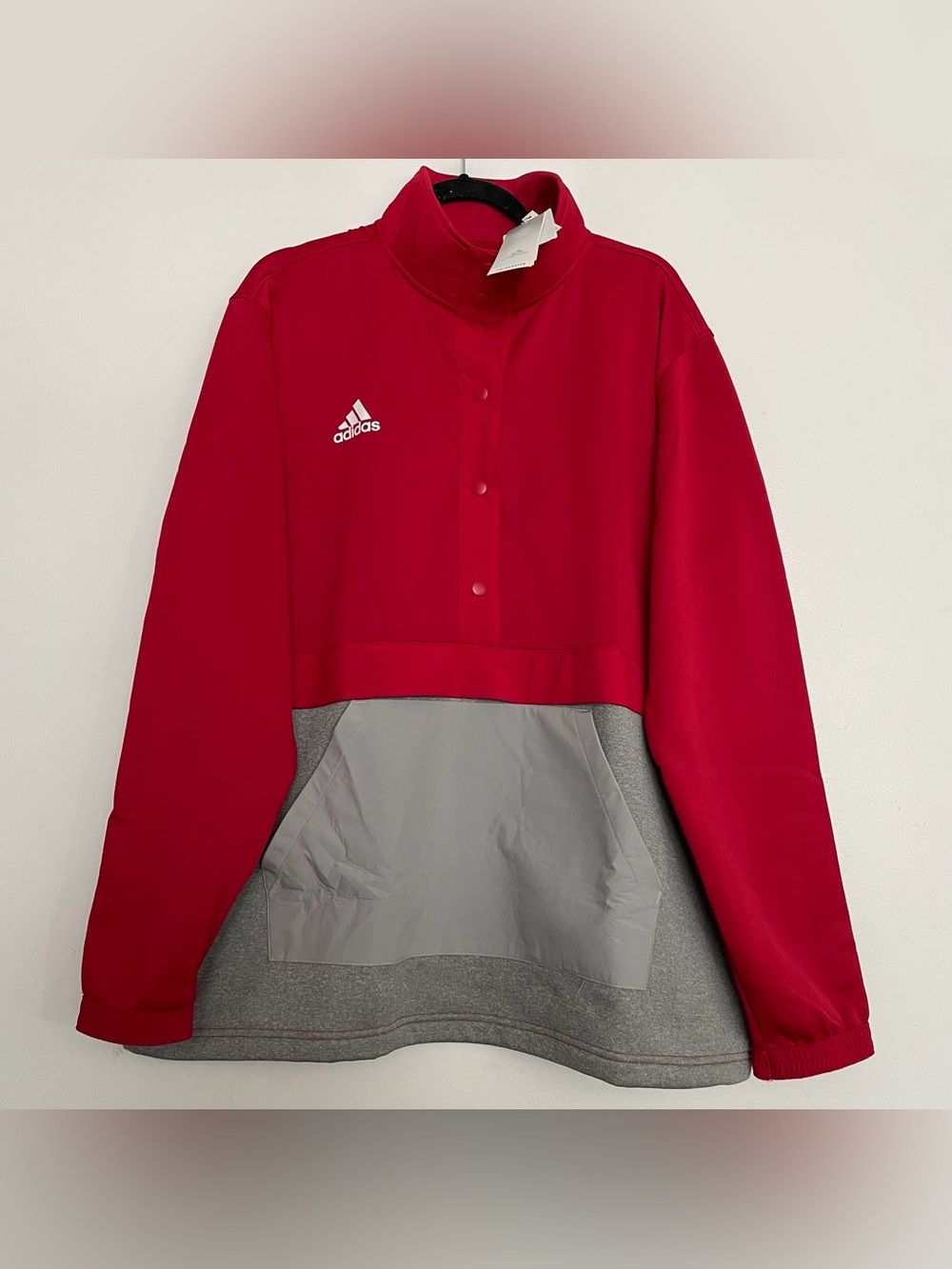 Men’s Adidas Team Power Red Team Issue Golf Quarter-Zip Size 2XLT